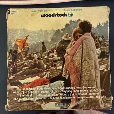 Woodstock From The Original Soundtrack SD3500 Cotillion Trifold Tested