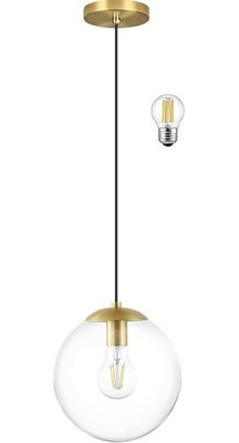 6-Inch Globe Pendant Light Modern Contemporary Mid Century 