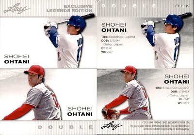 Shohei Ohtani 2023 Leaf Legends Edition Pitching and Batting #ELE