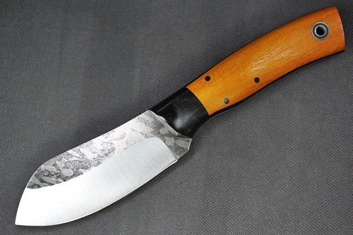 Fiddleback Forge Camp Nessmuk by Andy Roy .20" A2 Blade, Micarta Bolstered Osage