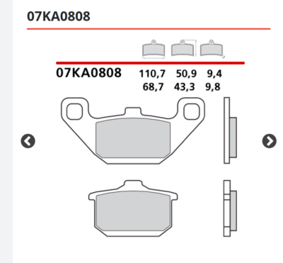 Brembo Rear Brake Pads Kawasaki ZX C2 400 1985 | eBay