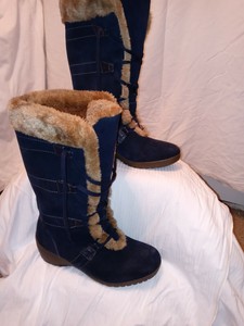 bota azul marinho feminina