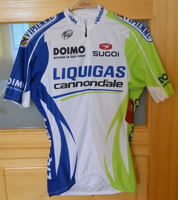 Maillot Cycliste Liquigas Santini Cannondale 2008 vintage jersey - M