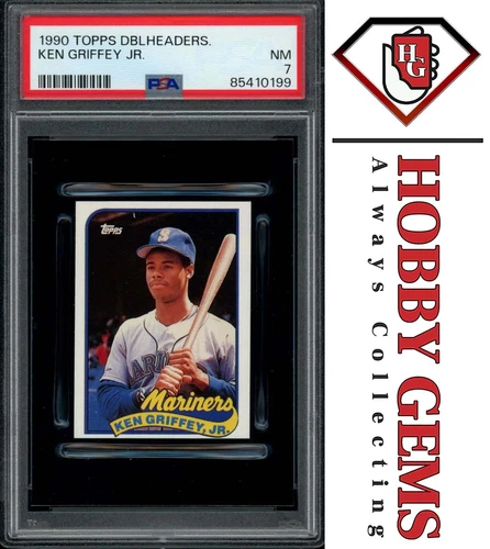 KEN GRIFFEY JR PSA 7 1990 Topps Doubleheaders