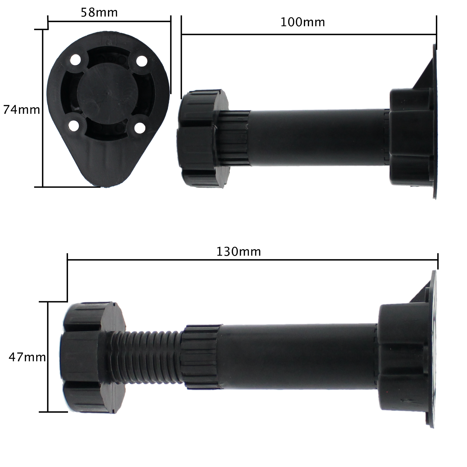 Kitchen Unit Legs Feet Carcass Plinth Adjustable Base Foot