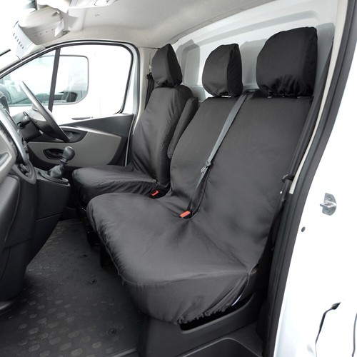 VAUXHALL OPEL VIVARO STANDARD VAN TAILORED FRONT SEAT COVERS (2014-2019) 296 - Picture 8 of 12