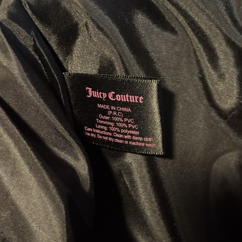 Juicy Couture Women's Pink Black White Stripe Shoulder Tote Bag Faux Leather NWT - Picture 12 of 15