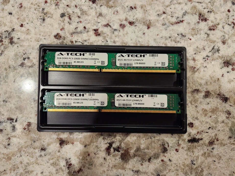 A-Tech 2x2GB(4GB) DDR3 PC3-10600 1333MHz RAM Kit NON-ECC - Image 2 of 3