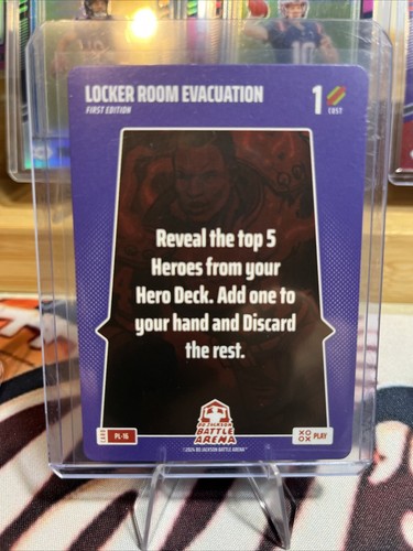 2024 Bo Jackson Battle Arena Play Card Locker Room Evacuation #PL-16