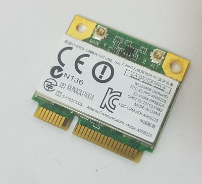 Wlan Bluetooth Atheros AR5B225 Mini PCIe aus Toshiba Satellite L850