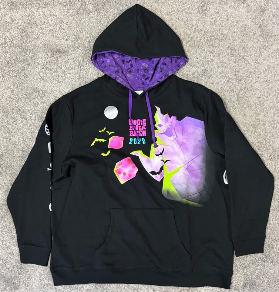 2022 Disney Parks Oogie Boogie Bash Glow in The Dark Hoodie Size XXL New  Unused