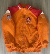 RARE 1990’S ORIGINAL!! FULL ZIP W/POCKETS TAMPA BAY BUCS APEX ONE JACKET SIZE XL