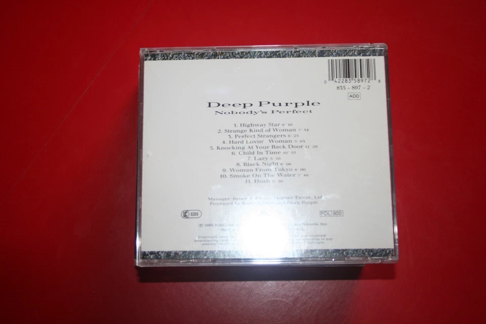DEEP PURPLE-" NOBODY'S PERFECT" CD 1ST PRESS 1988 - Bild 3 von 3