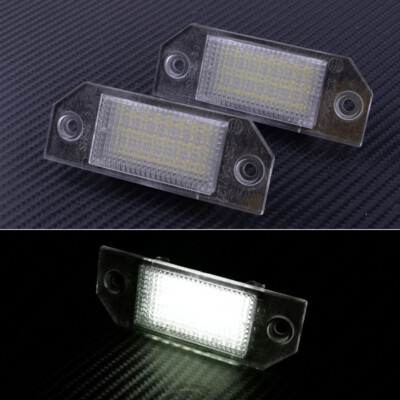 2pcs License Number Plate Light Lamp Fit For Focus C-MAX I Focus MK2 2003-2008