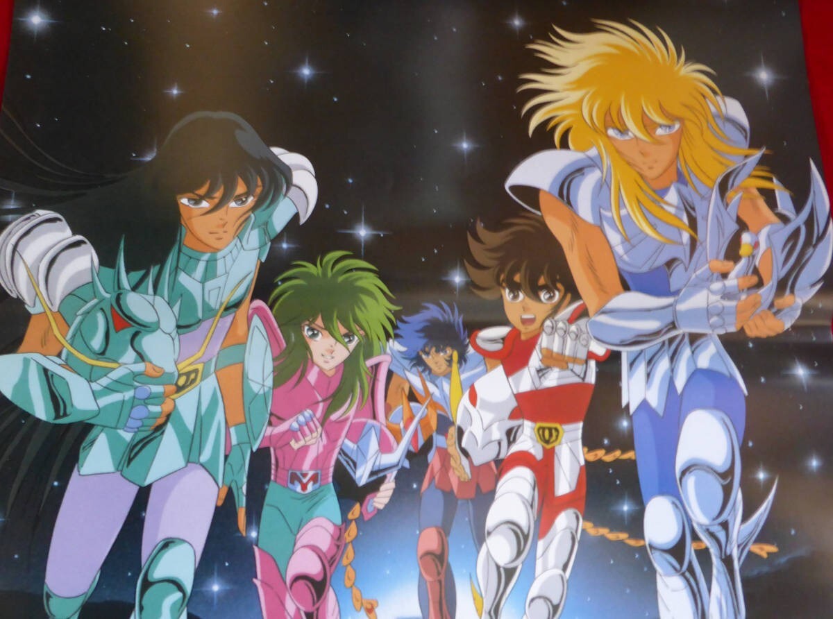 Rare Saint Seiya poster, retro, B2 size, Columbia Records