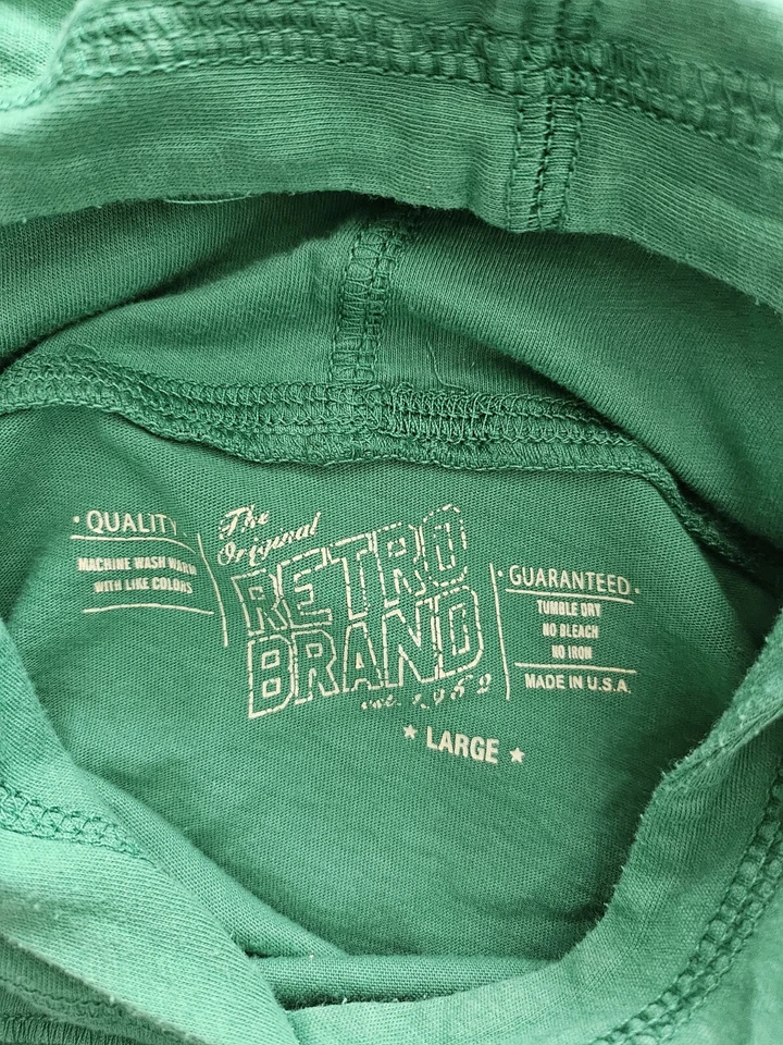 Camisa Michigan State Spartans Para Hombre Mediana Verde Con Capucha Manga Larga Foto 3 de 3