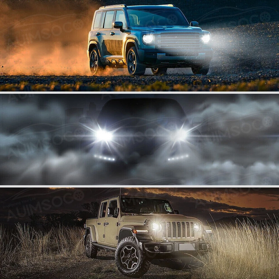 For Chevrolet Colorado 2015-2020 2021 2022 LED Headlight + Fog Light Bulbs Combo - Image 3 of 4