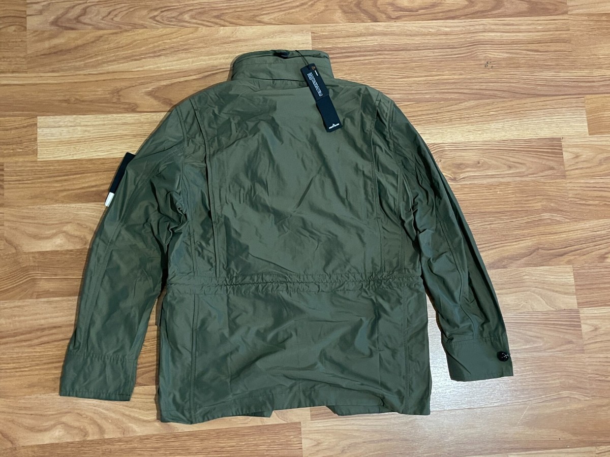 New Light Jacket STONE ISLAND MICRO REPS SIZE L Green | eBay