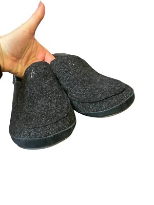 Olukai Moloa Hulu Slippers Mens 13 Gray Wool Blend Slip On Comfort Casual Shoes Olukai Moloa Hulu Men main image 4