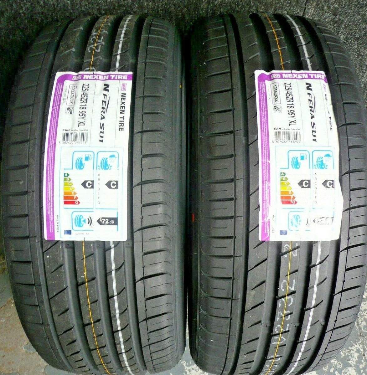 2 X 225 45 18 Nexen NFera SU1 XL 225/45ZR18 2254518 lifetime warranty