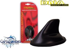 DNA AMPLIFIED UNIVERSAL ROOF SHARK FIN MOUNT AM/FM ANTENNA AUDIO AERIAL AXA218