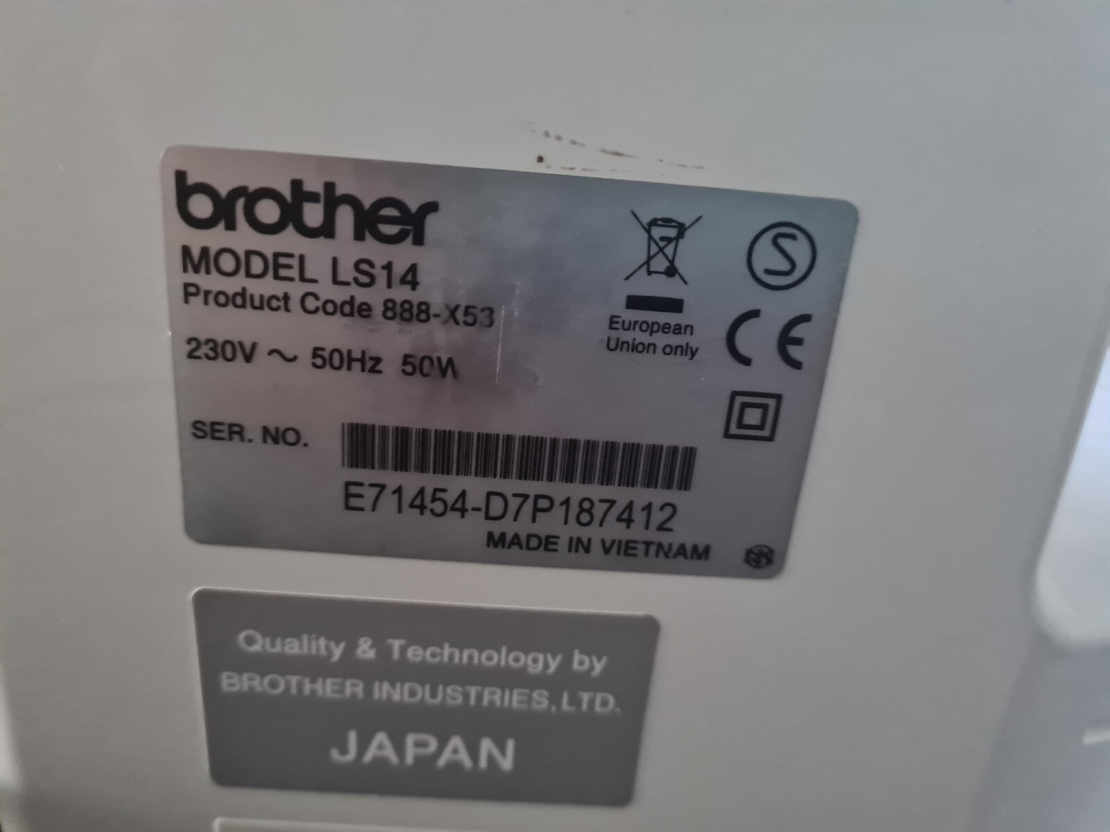 Brother LS14S Metal Chassis Sewing Machine very good condition eBay