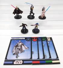 Star Wars Miniatures: Legacy of the Force Lot - 5 Miniatures with Cards WIZARDS