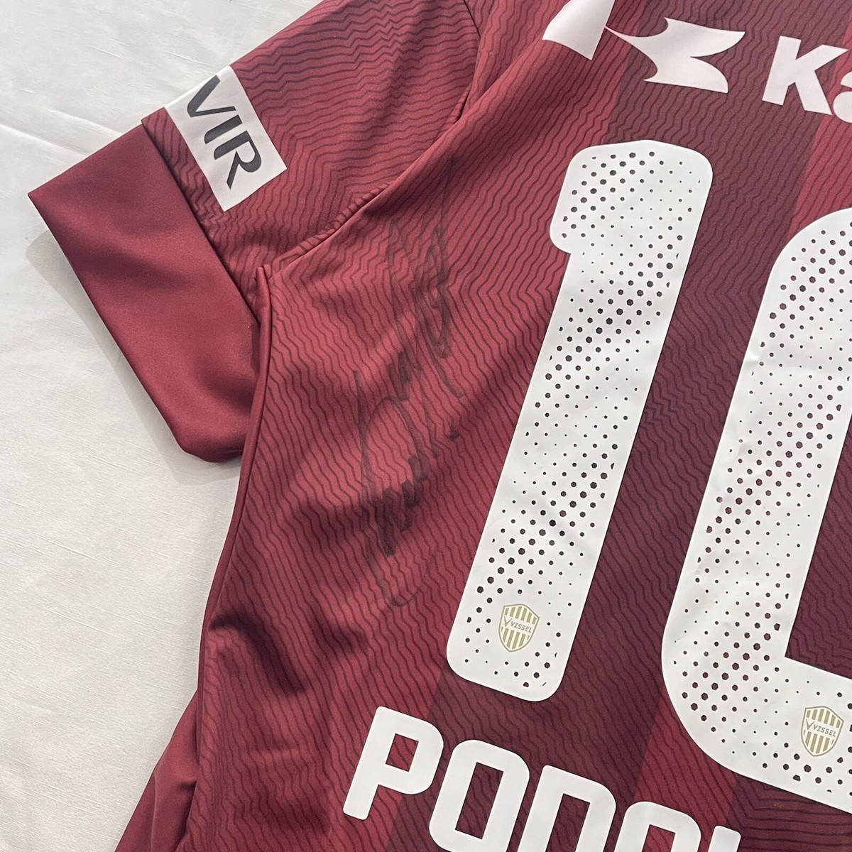 2017 Asics Podolski 10 Signed J-league Home Jersey Rakuten Size Xl
