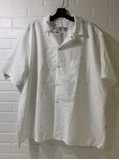 NEW - Red Kap White Work Shirt Snap Button Down - XXL