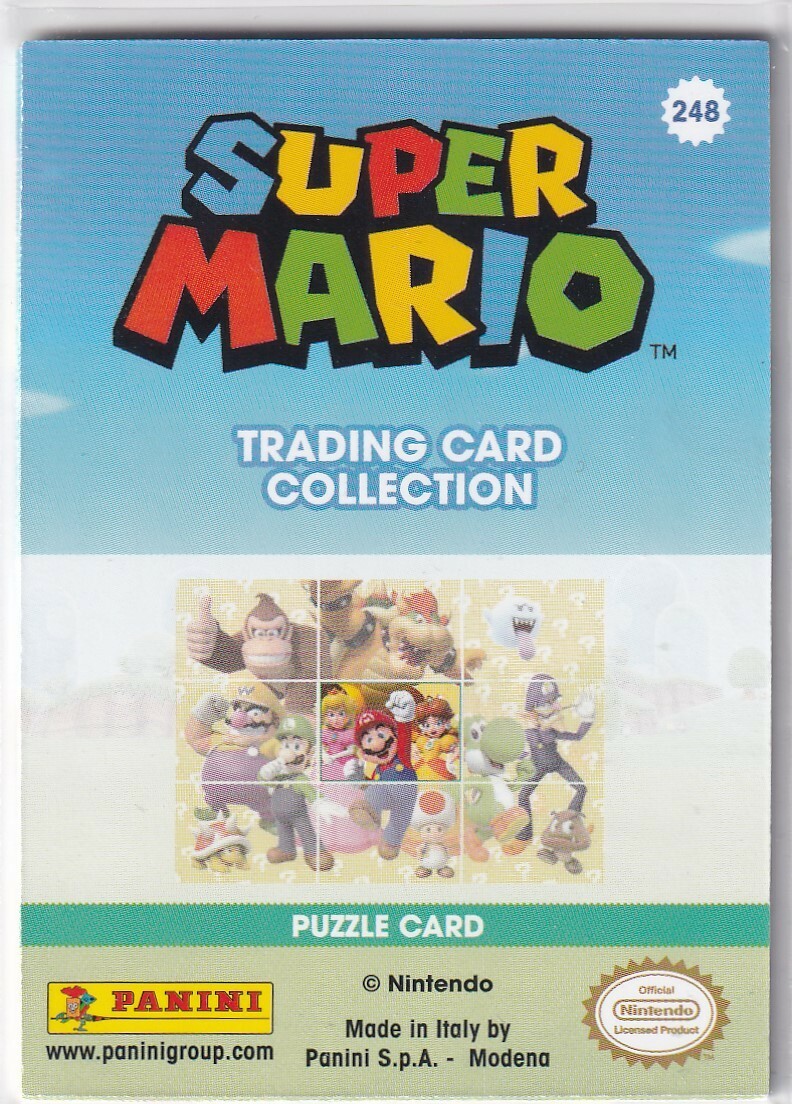 Panini Super Mario Trading Cards Karte Nr. 248 Puzzle Card 5 | eBay