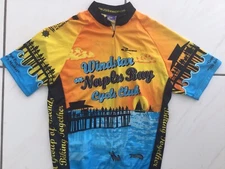 Naples Bay Florida Cycling Club 3/4-zip Short Sleeve Jersey Shirt size XL