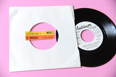 Mental Block Wess I Am Fine Without You 7'' 45 Sticker Juke Box Strip