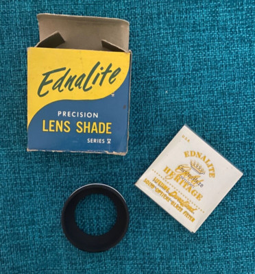 Vintage EDNALITE Precision Lens Shade Series V & Filter Original Box