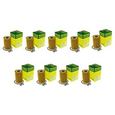 Mann Set of 9 Cartridge Engine Oil Filters Kit For VW Passat 2.0 L4 Diesel 12-14