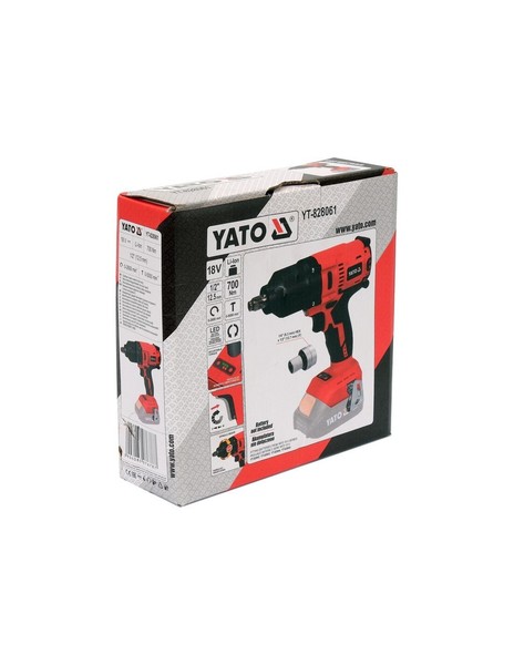 Yato BüRstenloser Schlagschrauber 18V 1/2'' 700NM Ohne Akku Regelbar 2600Min-1-image