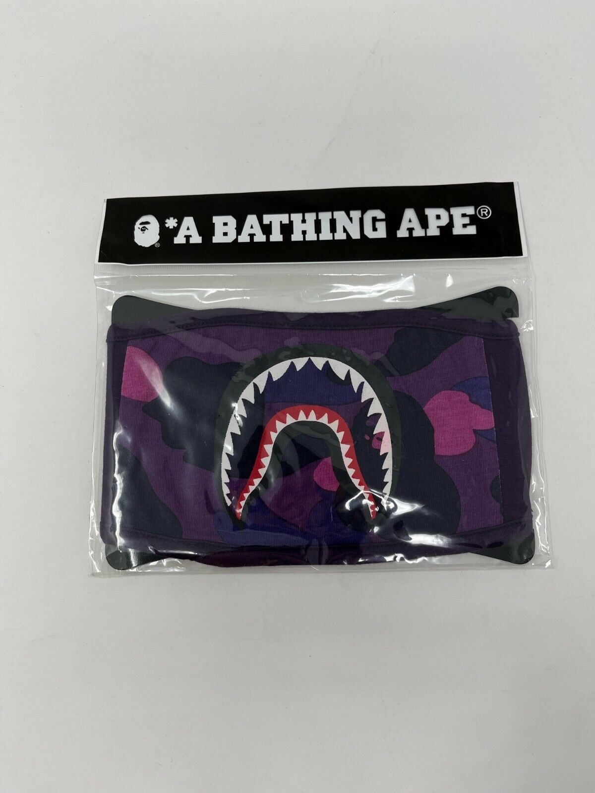 2 x Bape Face Mask Shark teeth A Bathing Ape ABC Camo Mouth Muffle USA  Seller