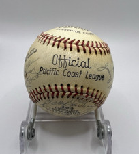1971 Phoenix Giants PCL Pacific Coast League Signed Autographed Auto Baseball