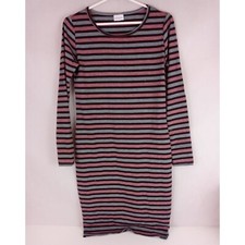 LuLaRoe Debbie Colorful Striped Pencil Dress Size Small
