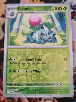 Pokemon Ivysaur      ( Mew 002 ) 151 Tcg  Reverse Holo Pokémon Bisaknosp Og