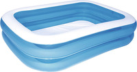 Bestway - Deluxe Rechteckiger Blauer Aufblasbarer Pool, 211 X 132 X 46 Cm