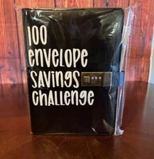 100 Envelope Savings Challenge Password Lock Binder money saving goals secure
