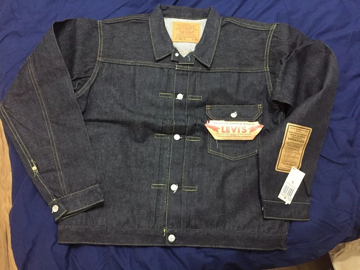 Levis BIG E Jacket 1936 Type 1 LVC 506xx NEW 44 Made In USA | eBay UK