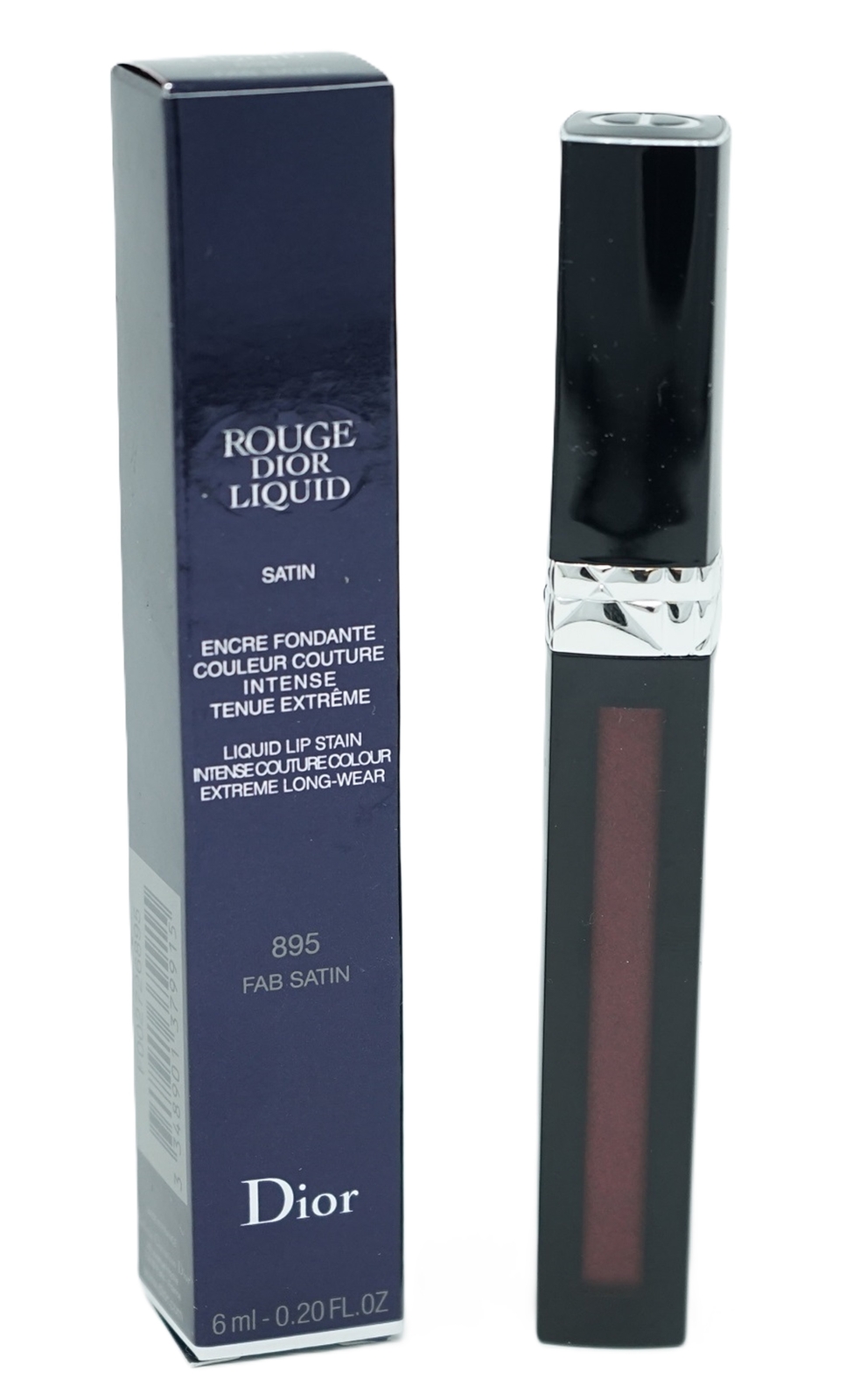 Жидкая матовая помада Dior Rouge 895 Fab Satin