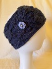 Ob.D. Handmade, Hand Knit Pansy Snood/Cowl, Dark Blue — photo 1