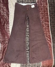 60s Vintage Hip Hugger Jeans Bell Bottom Women's Pants Deadstock, og Tags Intact