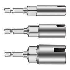 3x Power Wing Nut Driver Hook Drill Bits Socket Wrench Tool 1/4 Inch Hex Shank