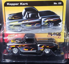 Johnny Lightning Kopper Kart 1956 Chevy Pickup Truck Barris Black With Flames