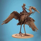 147mm Total Height Resin Ratfolk Rider on Giant Heron  Unassembled Unpainted