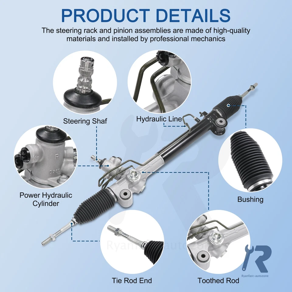 Power Steering Rack&Pinion Assembly fit for Toyota Highlander LEXUS RX350 RX330 Foto 4 de 4