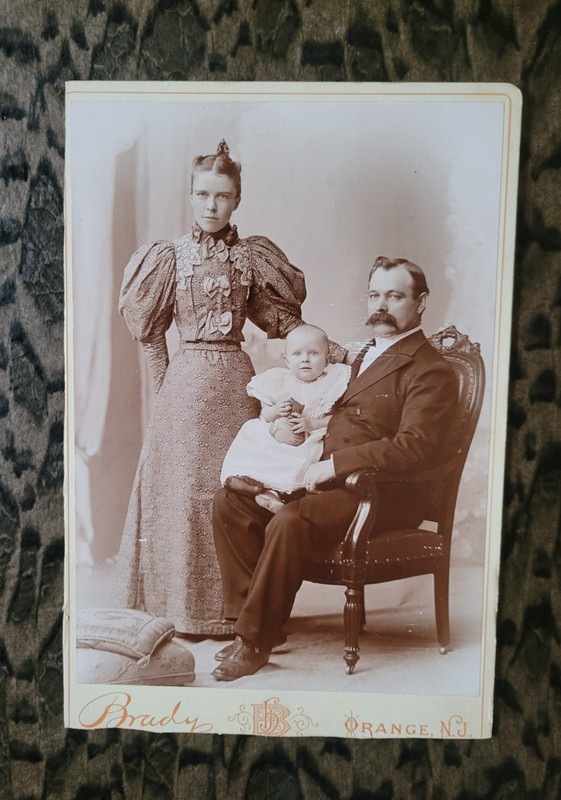 Cabinet Card, Family, Brady Photos, Orange, NJ, trimmed (?)